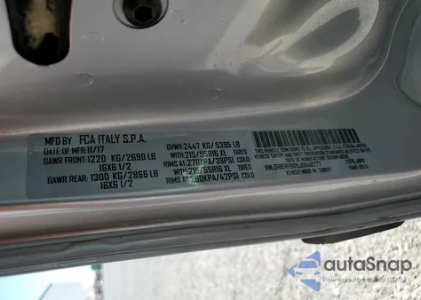 2018 Ram Promaster City Slt from USA, damaged, VIN ZFBERFBB9J6K48777